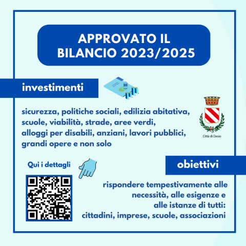 Approvato il Bilancio 2023/2025: si investe in sicurezza, politiche sociali, edilizia abitativa, scuole