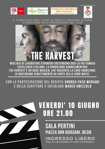 Proiezione film "The Harvest"